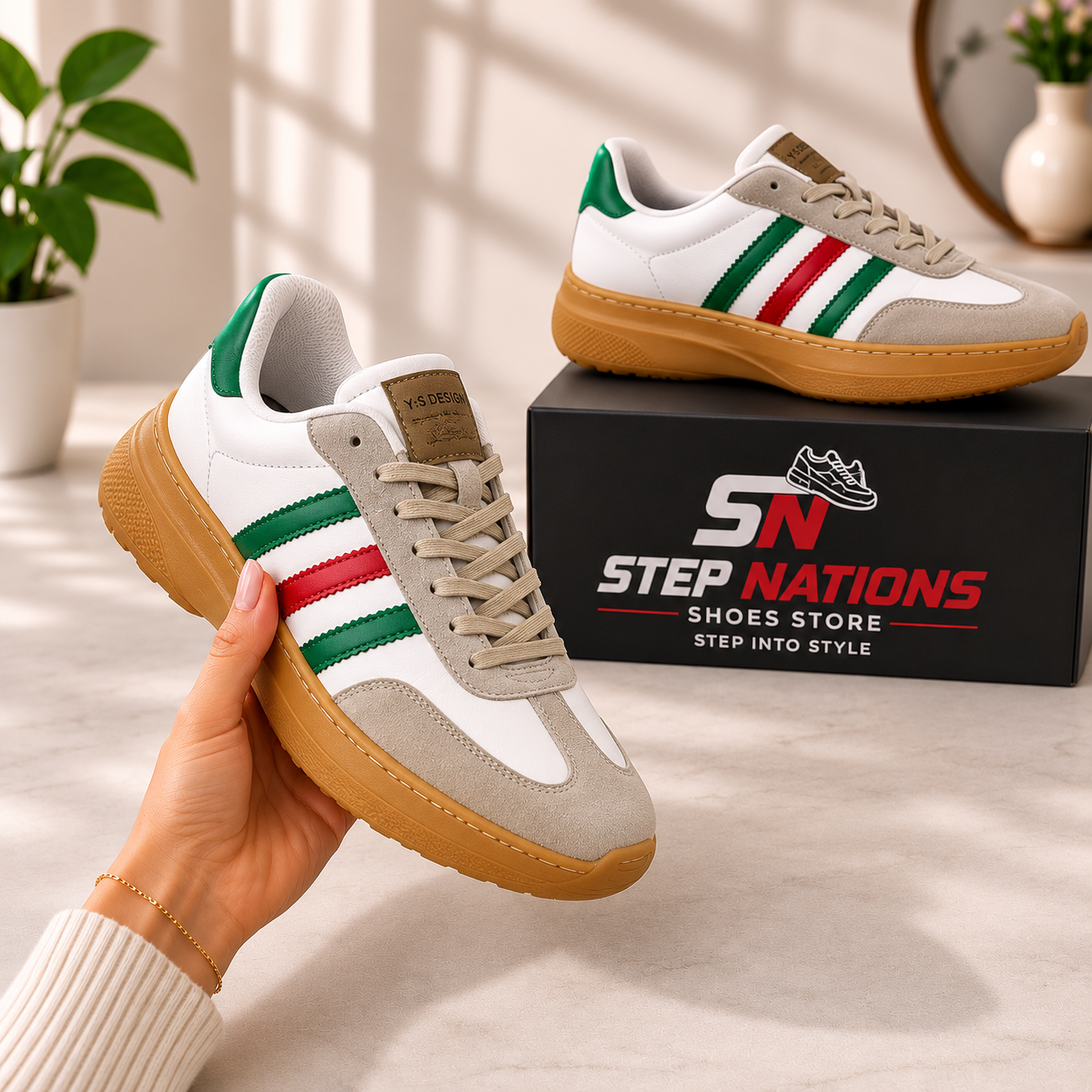 Original Premium Leather & Suede Casual Sneakers