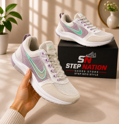 White &amp; Lavender Running Shoes (shop) 067