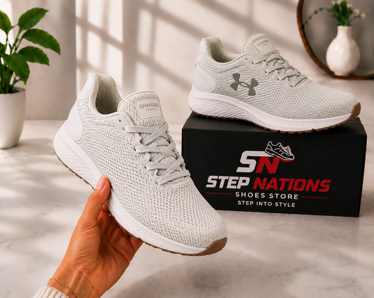 Original Under Armour Charged Pursuit 3 Running Shoes – White | Premium Comfort