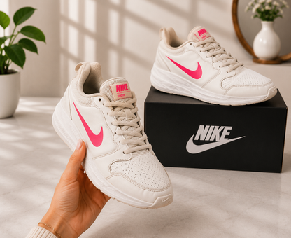 Original Nike White &amp; Pink Air Cushion Running Shoes – Premium Sport Sneakers (shop) 045