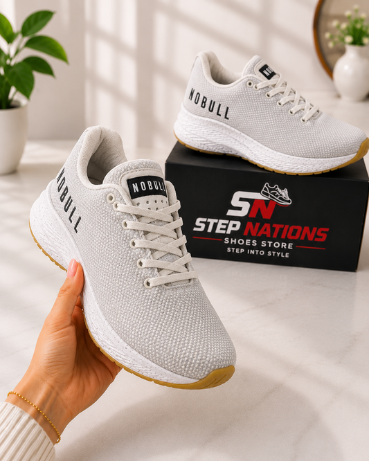 Original NOBULL Runner+ Training Shoes – White | Premium Running & Gym Shoes