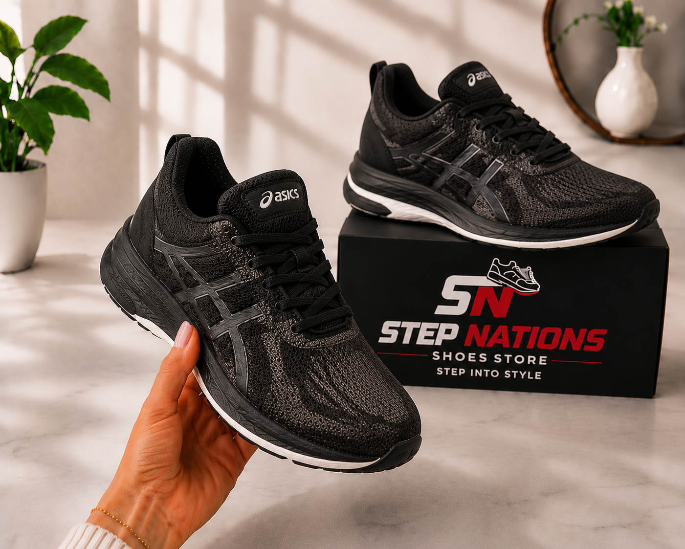 Original ASICS GEL-Excite 10 Running Shoes – Black/Carrier Grey