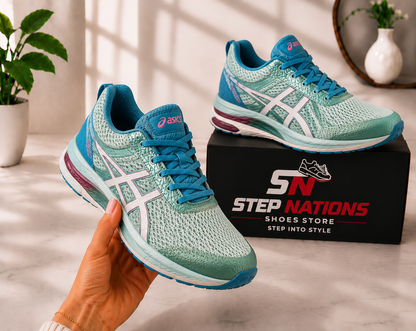 Original ASICS GEL-Pulse 15 Women's Running Shoes – Mint Green/Blue