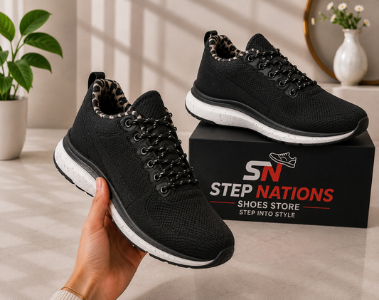 Black Premium Casual Sneakers – (Shop) 058