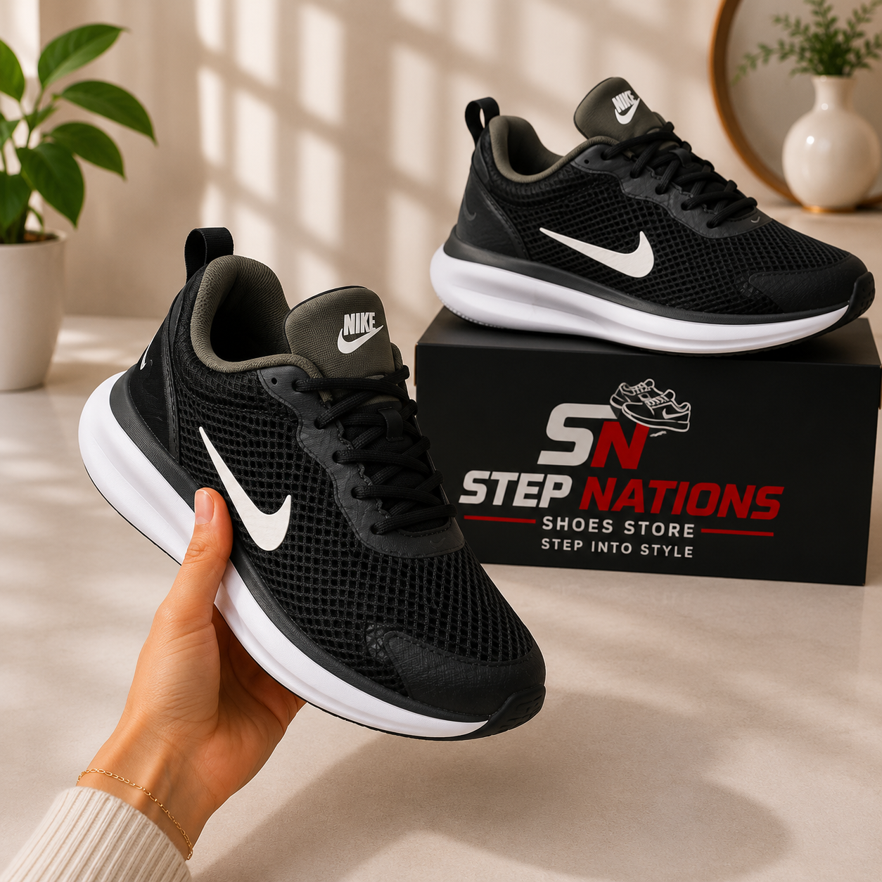 Original Premium Black Running Shoes | Nike Style