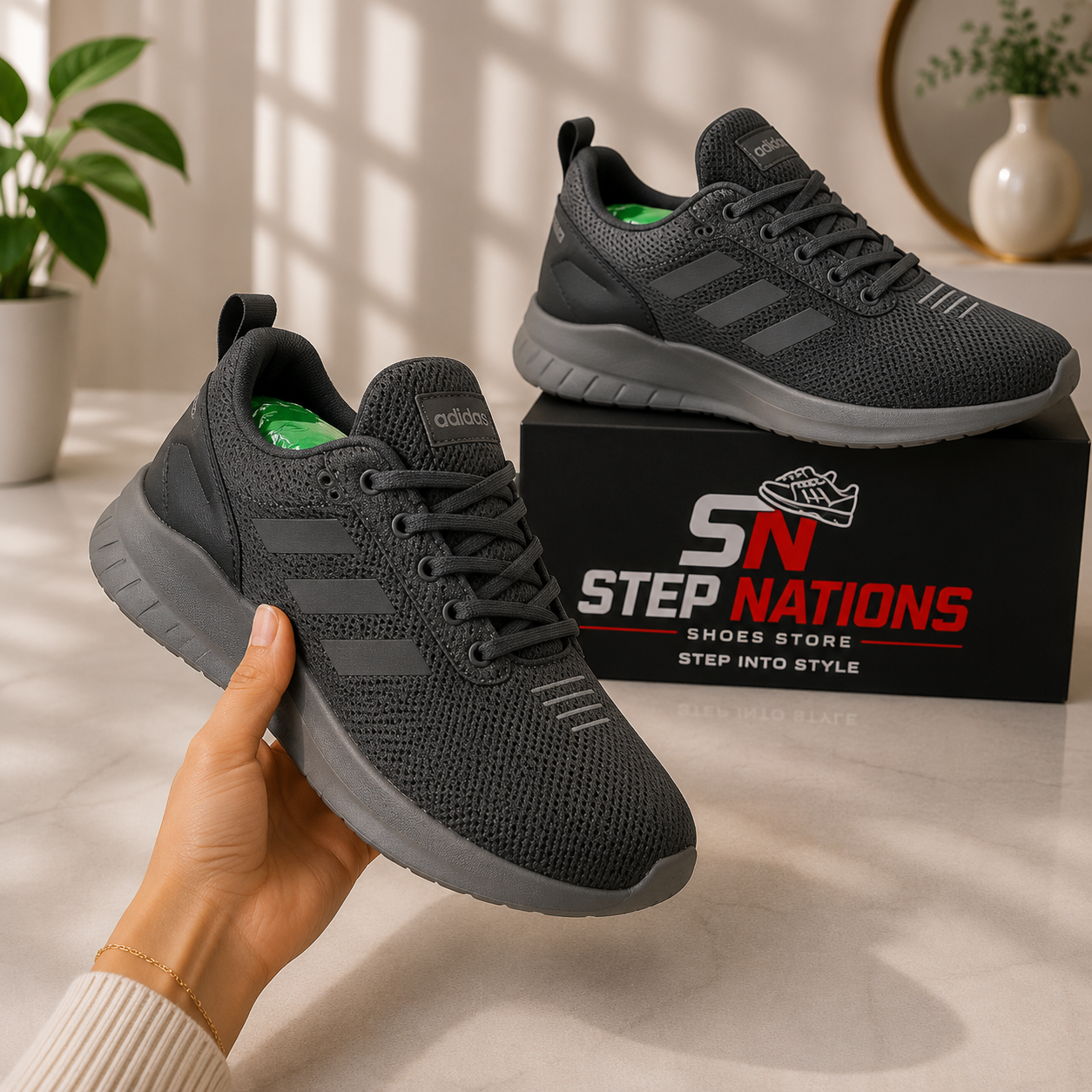 ORIGINAL Adidas-Inspired Premium Running Shoes | Lightweight Mesh Sneakers | Men's Sports Shoes