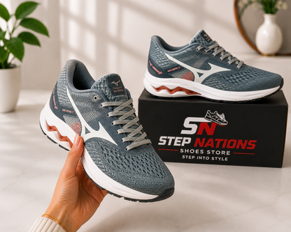 Original Mizuno Wave Inspire 17 Running Shoes – Grey/White