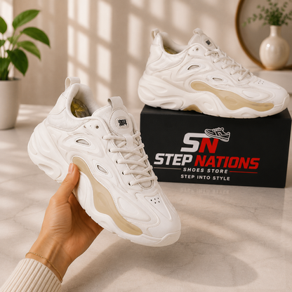 ORIGINAL Premium Chunky White Sneakers | Fashion Lifestyle Shoes | Men's Casual Shoes