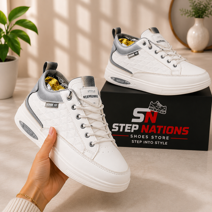 ORIGINAL Premium White Casual Sneakers – Elegant Style & Everyday Comfort