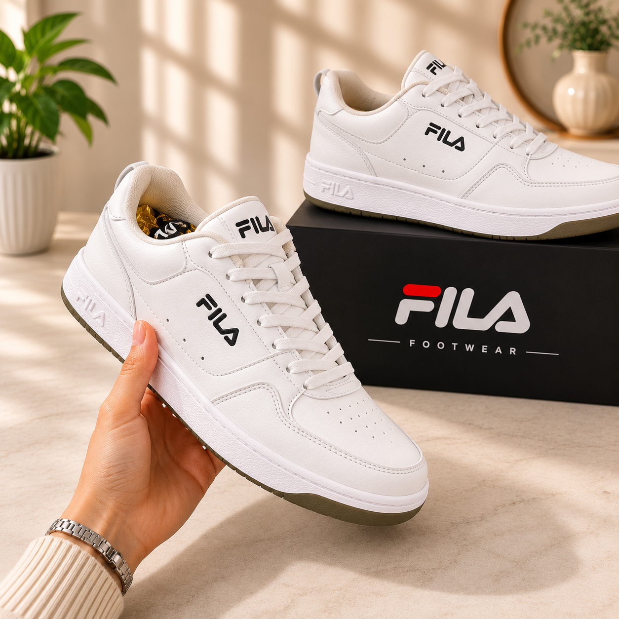 ORIGINAL FILA WHITE LIFESTYLE SNEAKERS | MEN'S PREMIUM CASUAL SHOES