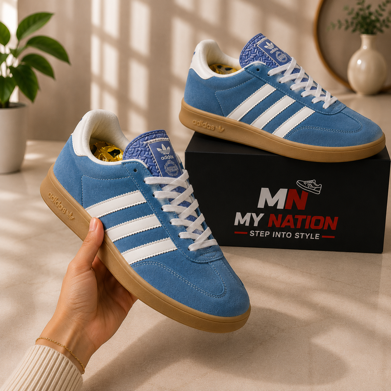 ORIGINAL adidas Originals Suede Sneakers – Sky Blue | Premium Lifestyle Shoes