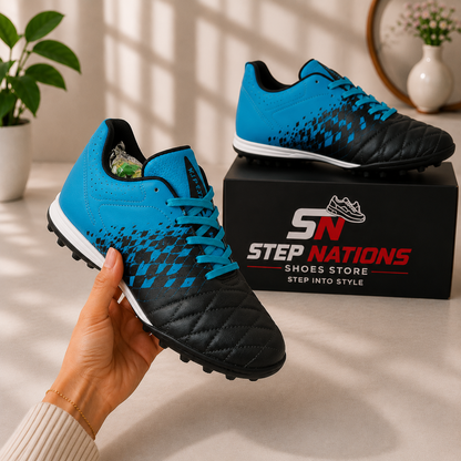 Original Premium Turf Football Shoes – Blue & Black