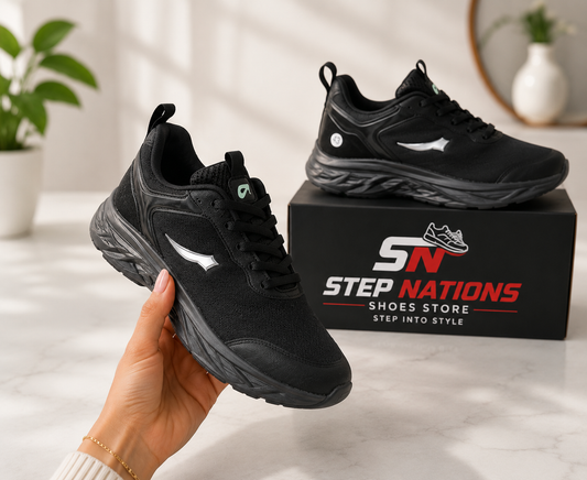 AeroMotion Running Shoes – Black